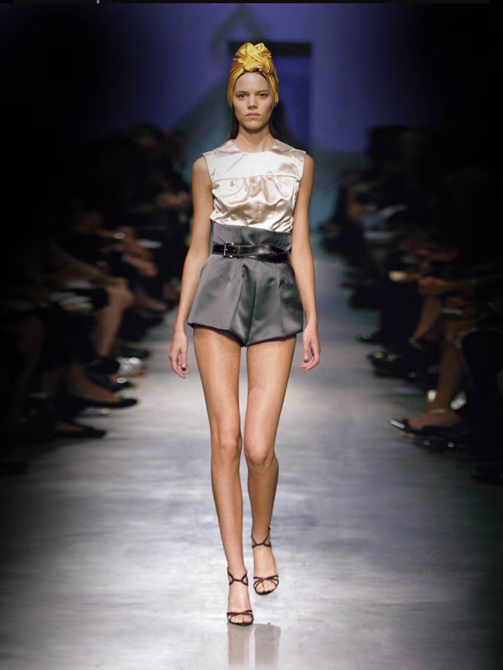 Prada Spring 2007 Satin Mini Skirt